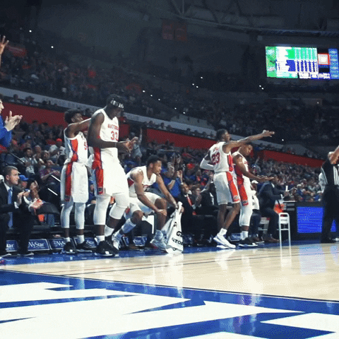 Gators Basketball Yes GIF by Florida Gators