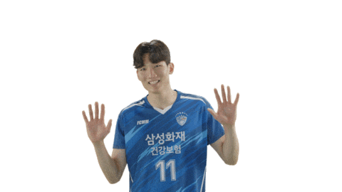 Vleague Hello Sticker by SAMSUNG BLUEFANGS VOLLEYBALL CLUB