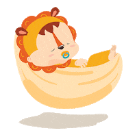 OmoSnack love crying sleep eating Sticker