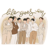 Life Goes On Bts Army Sticker