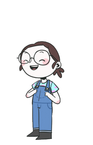 Happy Girl Sticker
