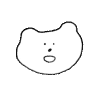 momocha くま シロクマ white bear momocha Sticker