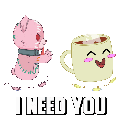 Coffee Time Running Sticker by Masters of Mayhem