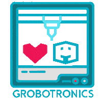 3D Printer Love Sticker by Grobotronics
