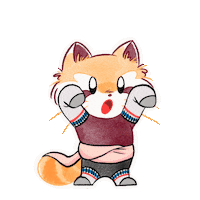 Red Panda Halloween Sticker