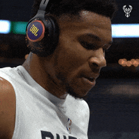 Focusing Giannis Antetokounmpo GIF by Milwaukee Bucks