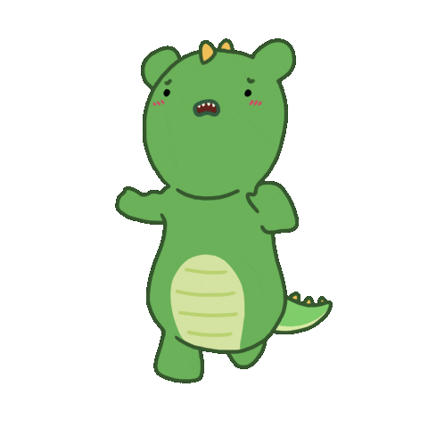 Happy T-Rex Sticker by Kennymays