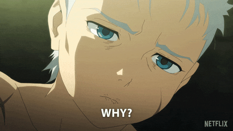 Confused Devil May Cry GIF by NETFLIX