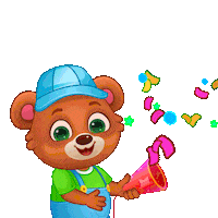 Happy Party Sticker by Lucas and Friends by RV AppStudios