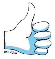 Thumbs Sticker by Universität zu Köln