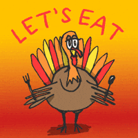 Lets Eat Thanksgiving GIF by megan lockhart