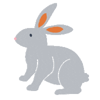 Bunny Rabbit Sticker by Frugi