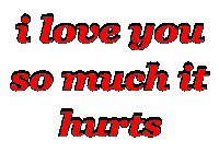 I Love You So Much Sticker by Alissandra