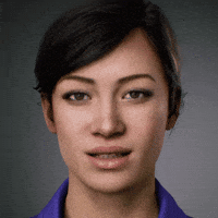 UneeQ ai wink artificial intelligence sophie GIF