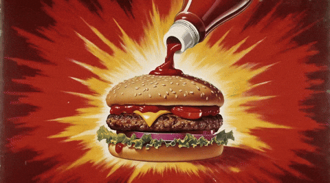 Hungry Burger GIF by Anne Horel