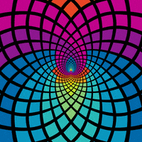 mesmerizing stained glass GIF by Feliks Tomasz Konczakowski