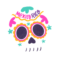Vilore skull calaverita sugar calavera Sticker