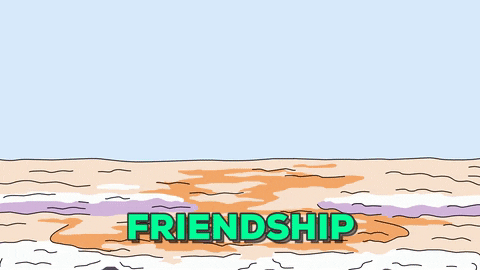 best friends animation GIF by Vidme