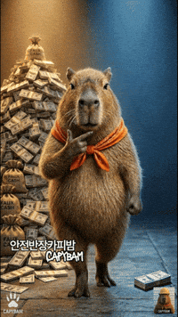 Winking Capybara GIF