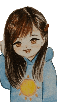 Cute Girl Love Sticker