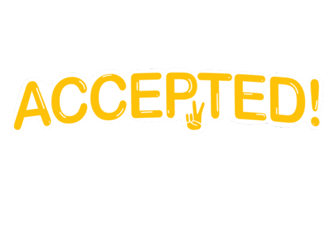Acceptance Accept Sticker by USC Bovard Scholars
