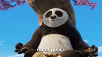 Jack Black Meditation GIF by Kung Fu Panda 4