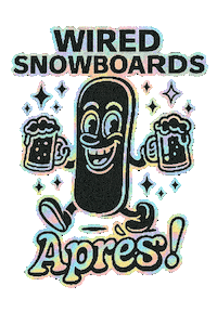 Apres Snowboarding Sticker by Rob