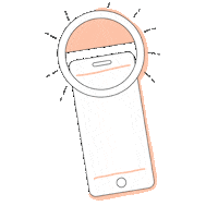 spectrumaurora cute selfie peach sydney Sticker