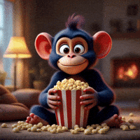 Excitement Popcorn GIF by glimbop