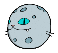 Full Moon Zodiac Sticker by Tutimon