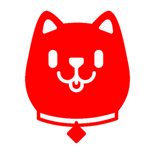 Happy Dog Sticker by Enrique R. Design