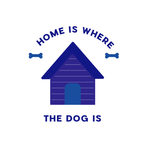 Dog Doghouse Sticker by Aaron Lillie