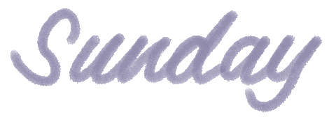 Happy Sunday Typography Sticker