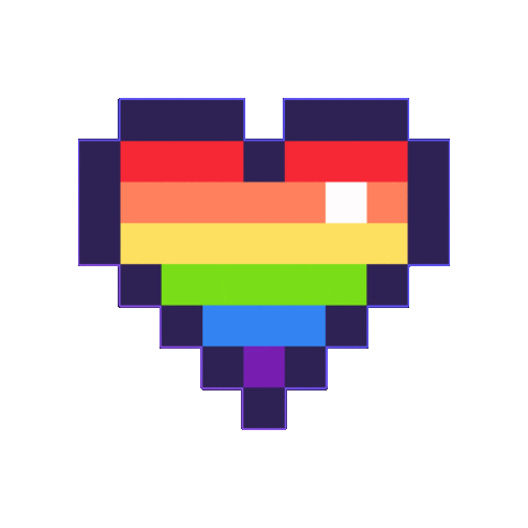Pride Heart Rainbow Love Sticker by alleykat