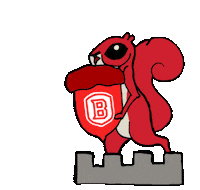 Squirrel Sticker by Bradley University