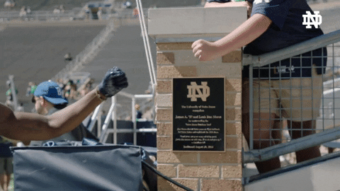 Notre Dame Football Hart GIF by Notre Dame Fighting Irish