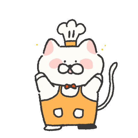 avatalk giphyupload delicious ねこ 고양이 Sticker