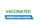 regionofhalton vaccinated rollupyoursleeves haltonon rollupyoursleeveshalton Sticker