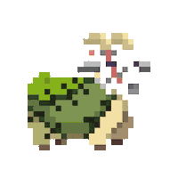 subpixel ready goat frank frankenstein Sticker