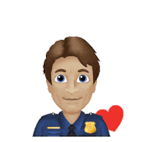 Nathan Fillion Police Officer Sticker by ABC Network