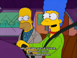 driving homer simpson GIF