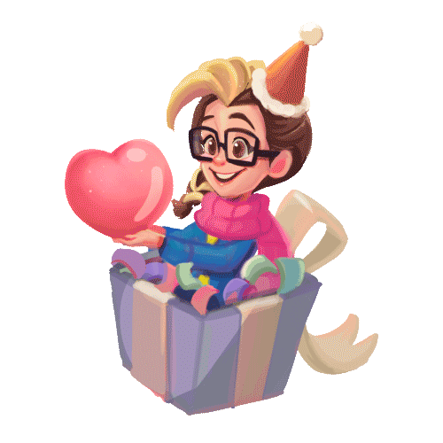 New Year Love Sticker