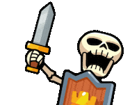 Clash Royale Skeleton Sticker