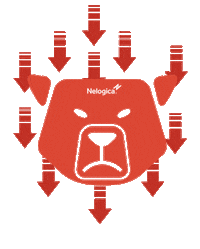 Bolsa De Valores Bear Sticker by Nelogica