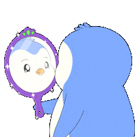 Looking Love Yourself Sticker by Pudgy Penguins