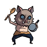 litioo chile demonslayer kimetsunoyaiba inosuke Sticker