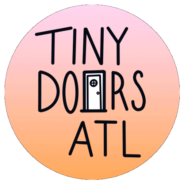Pink Atlanta Sticker by Tiny Doors ATL