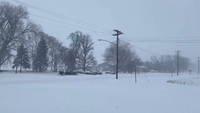 Snow Blankets Nebraska Village