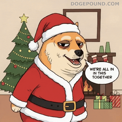 Tired Santa Claus GIF by Doge Pound