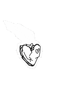 Aginowsky fire tattoo sua bihotza Sticker